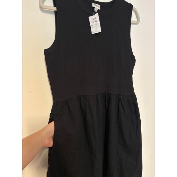 NWT J.Crew Ribbed Knit Mixy Dress In Black Size XL Petite - Picture 4 of 6